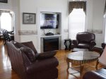 Livingroom, view 2, Sat. Flat Screen TV, Electric Fireplace